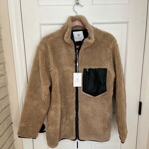 NWT ANINE BING Ryder Faux Fur Jacket